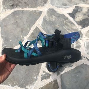Double strap with toe hole chacos! W size 8.5